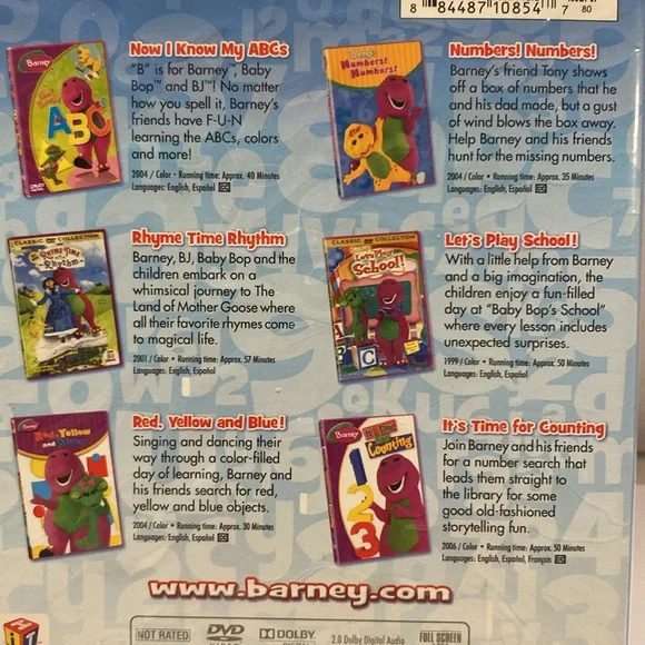 BARNEY- The purple dinosaur, DVD Set (6 in total) LEARNING . - Picture 4 of 6